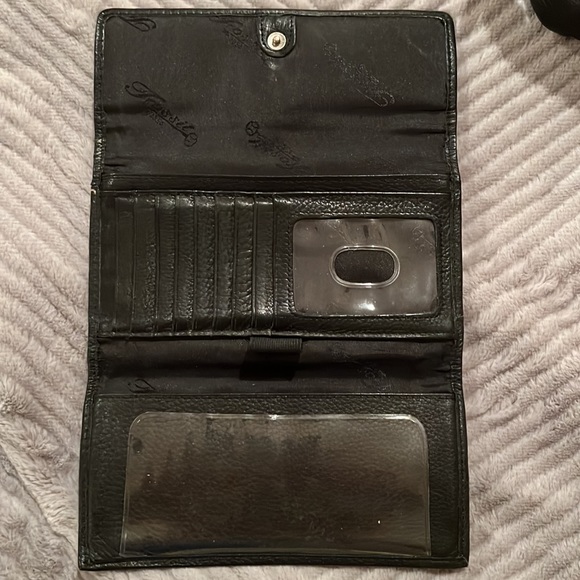 Vintage Fossil Black Leather Handbag and Wallet!! Late 90’s edition!! - Picture 10 of 13